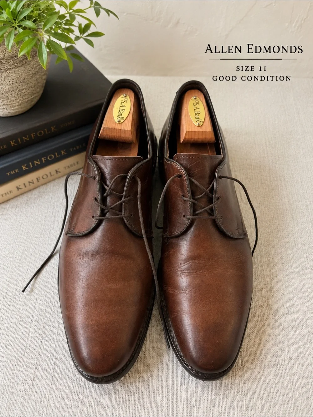 Allen Edmonds Brown Leather Chukka Boots